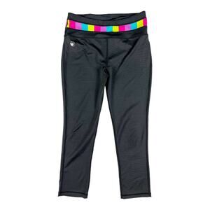 Limeapple Black Cropped Athletic Pants 14